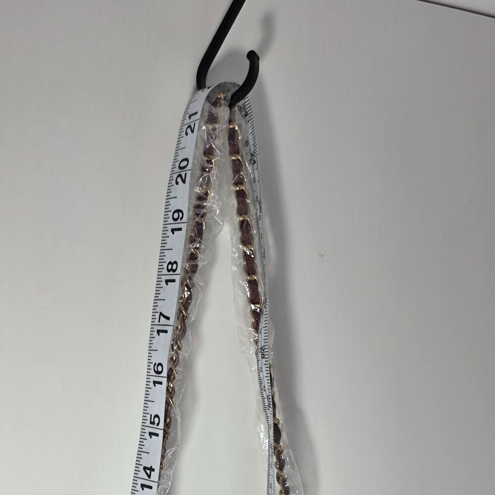 Studio Badgley Mischka Quilted Wine Crossbody Bag Chain Strap NWT Vegan Leather - Picture 11 of 14